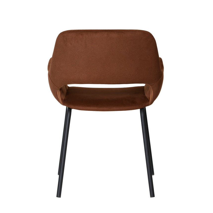 Black Dining Chair - Red Bronze Seat (Set of 2) - View 7