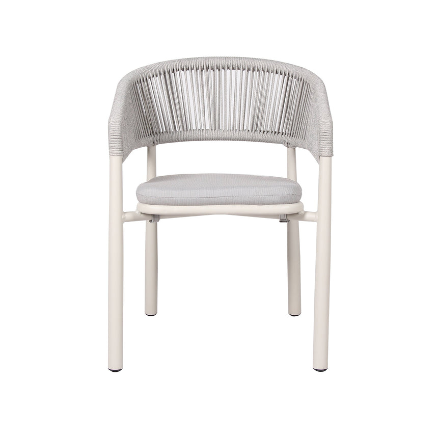 Sand White Outdoor Dining Chair - Light Grey (Set of 2) - View 4