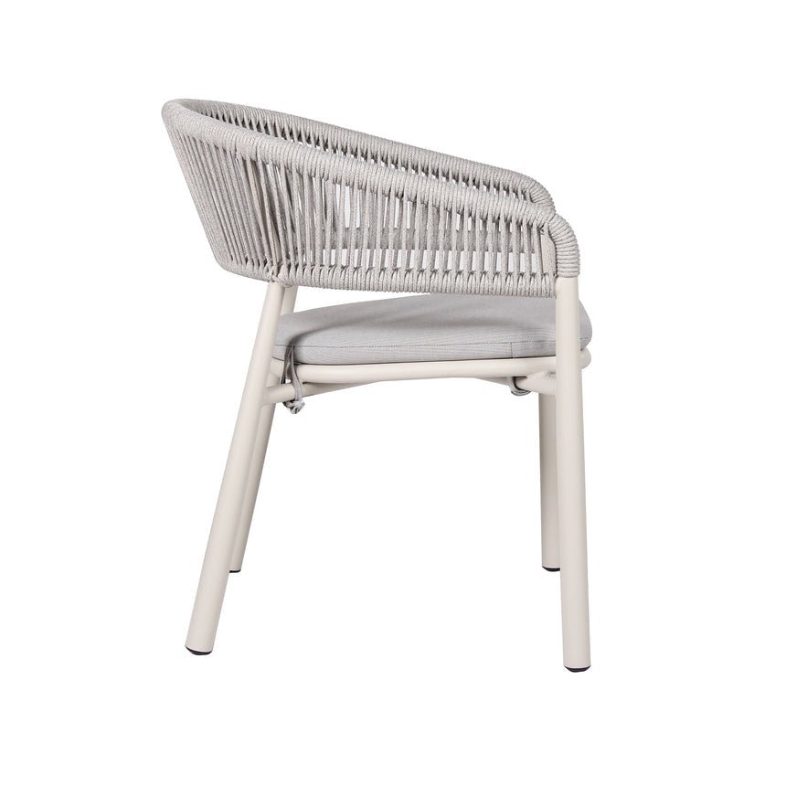 Sand White Outdoor Dining Chair - Light Grey (Set of 2) - View 5