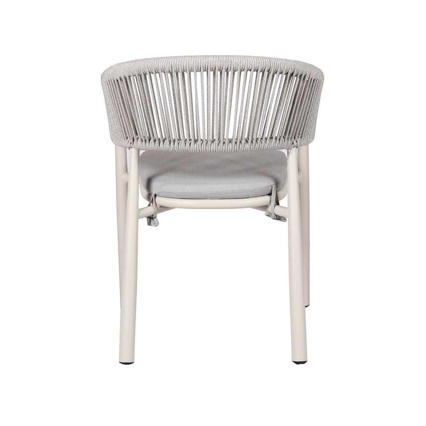 Sand White Outdoor Dining Chair - Light Grey (Set of 2) - View 7
