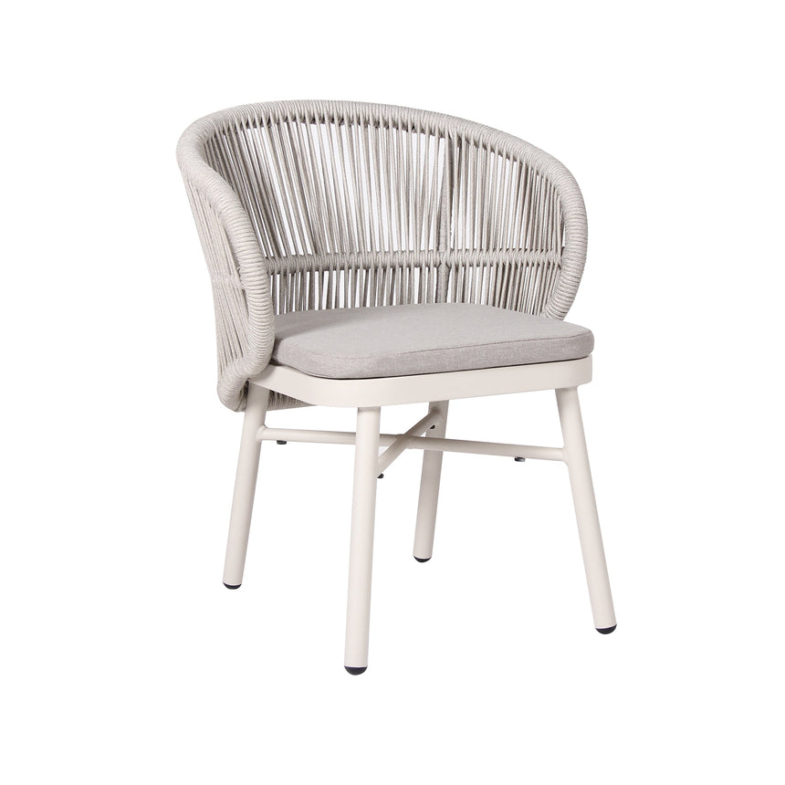 Sand White Outdoor Dining Chair - Light Grey (Set of 2) - View 3
