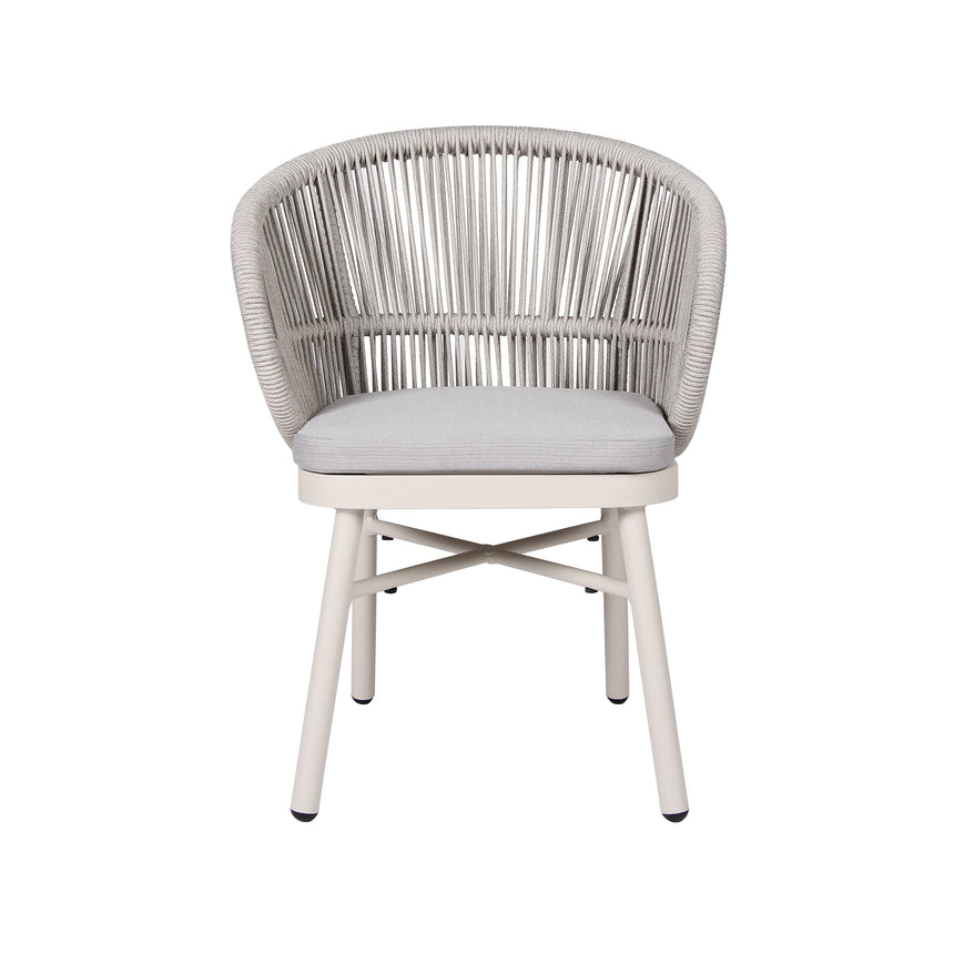 Sand White Outdoor Dining Chair - Light Grey (Set of 2) - View 4