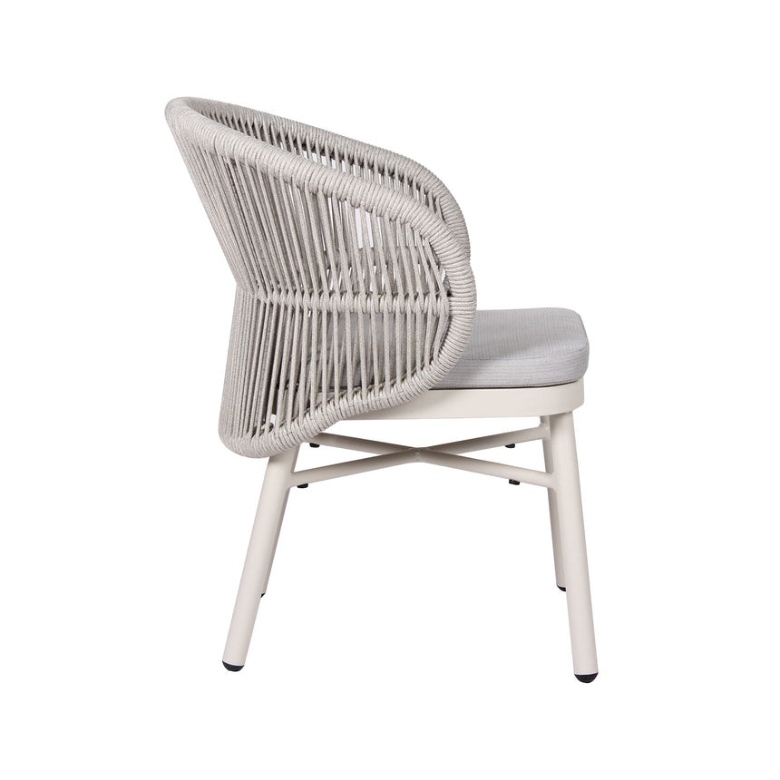 Sand White Outdoor Dining Chair - Light Grey (Set of 2) - View 5