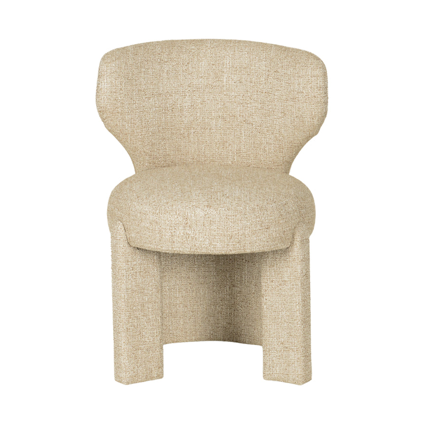 Fabric Dining Chair - Pale Beige - View 2