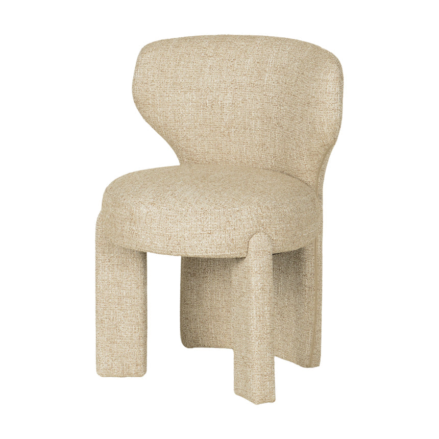 Fabric Dining Chair - Pale Beige