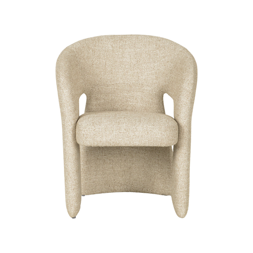 Fabric Dining Chair - Pale Beige - View 4