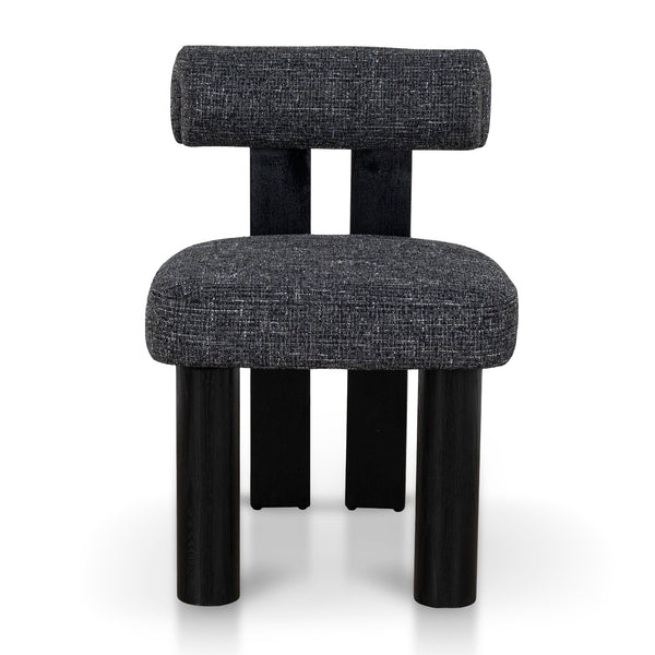 Black Dining Chair | Field Charcoal (Set Of 2) | Myka Home