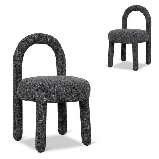 Dining Chair | Field Charcoal (Set of 2) | Myka Home