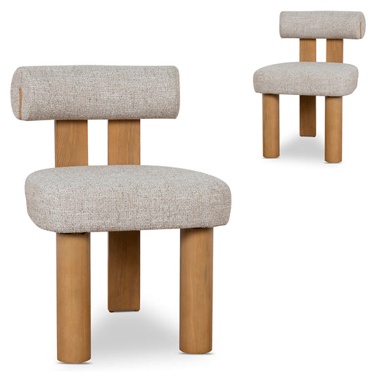 Natural Dining Chair | Pale Beige (Set Of 2) | Myka Home
