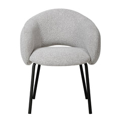 Black Dining Chair | Clay Grey (Set of 2) | Myka Home
