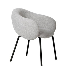 Black Dining Chair | Clay Grey (Set of 2) | Myka Home