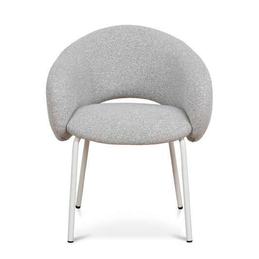 White Dining Chair | Clay Grey (Set of 2) | Myka Home