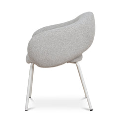 White Dining Chair | Clay Grey (Set of 2) | Myka Home