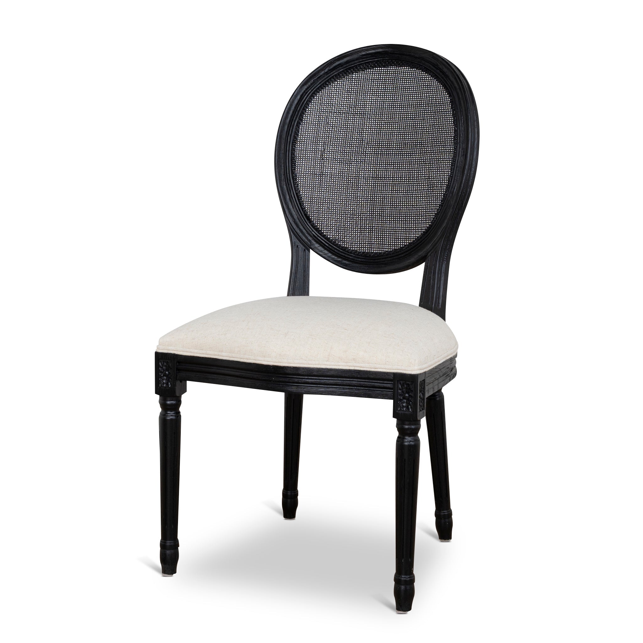 Black Elm Dining Chair | Dawn Beige (Set Of 2) | Myka Home