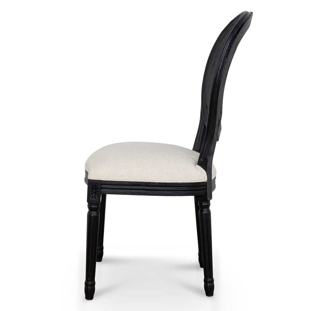 Black Elm Dining Chair | Dawn Beige (Set Of 2) | Myka Home