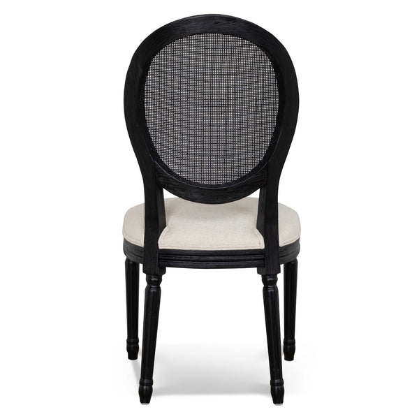 Black Elm Dining Chair | Dawn Beige (Set Of 2) | Myka Home