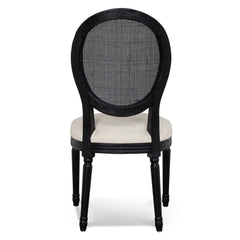 Black Elm Dining Chair | Dawn Beige (Set Of 2) | Myka Home