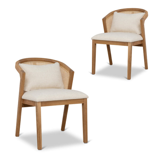 Fabric Dining Chair | Dawn Beige (Set Of 2) | Myka Home