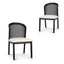 Black Elm Dining Chair | Dawn Beige (Set Of 2) | Myka Home