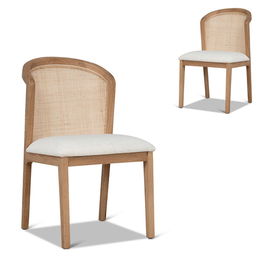 Fabric Dining Chair | Dawn Beige (Set Of 2) | Myka Home