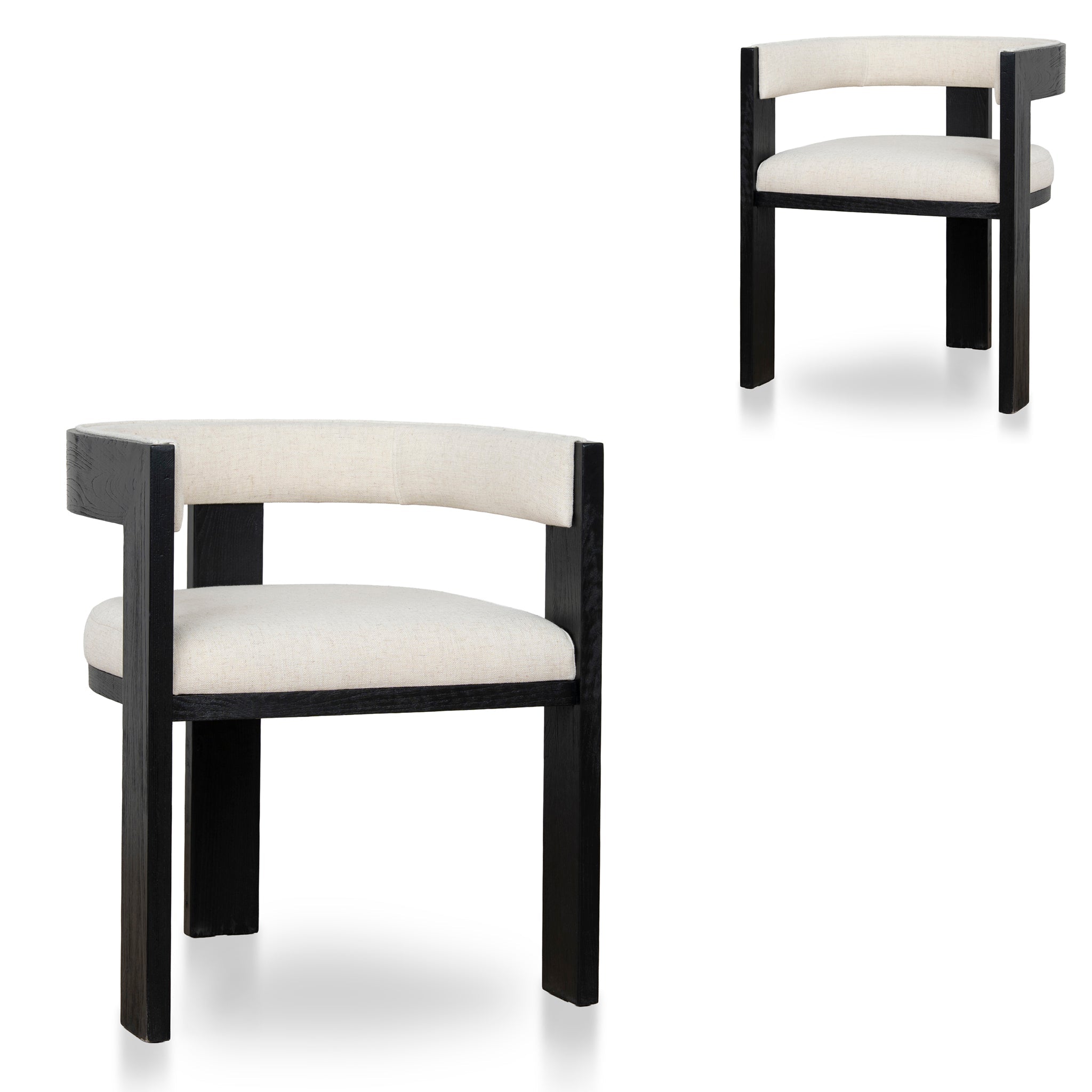 Black Elm Dining Chair | Dawn Beige (Set Of 2) | Myka Home