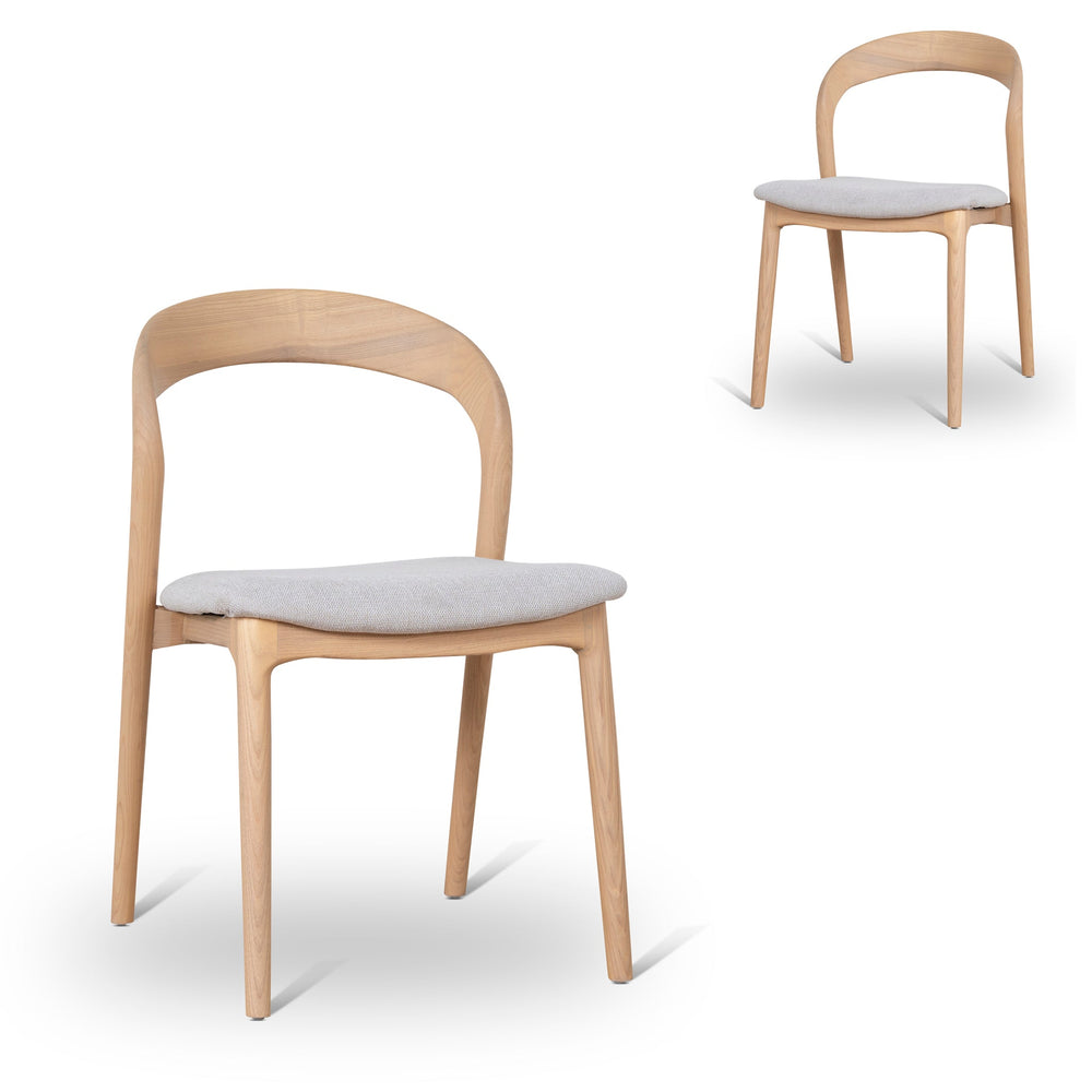 Natural Dining Chair | Naxos Beige (Set of 2) | Myka Home