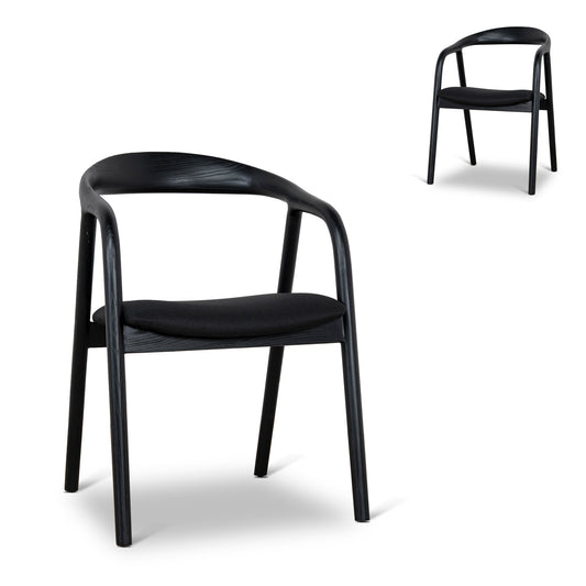Dining Chair | Full Black (Set of 2) | Myka Home