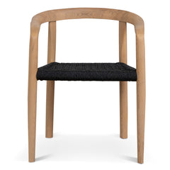 Natural Dining Chair | Naxos Charcoal Rope (Set of 2) | Myka Home