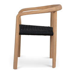 Natural Dining Chair | Naxos Charcoal Rope (Set of 2) | Myka Home