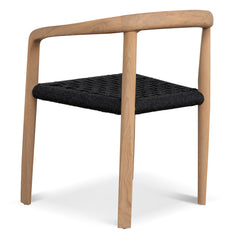 Natural Dining Chair | Naxos Charcoal Rope (Set of 2) | Myka Home