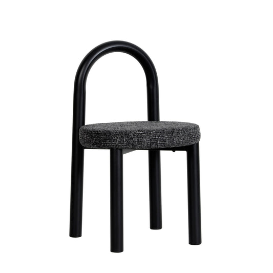 Black Dining Chair | Field Charcoal (Set of 2) | Myka Home