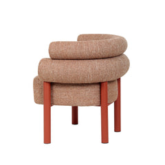 Sandy Red Armchair | Russet Brown | Myka Home