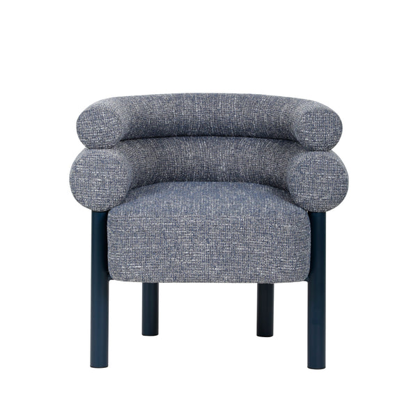 Navy Armchair | Prussian Blue | Myka Home - View 2