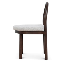Brown Dining Chair | Clay Grey (Set of 2) | Myka Home