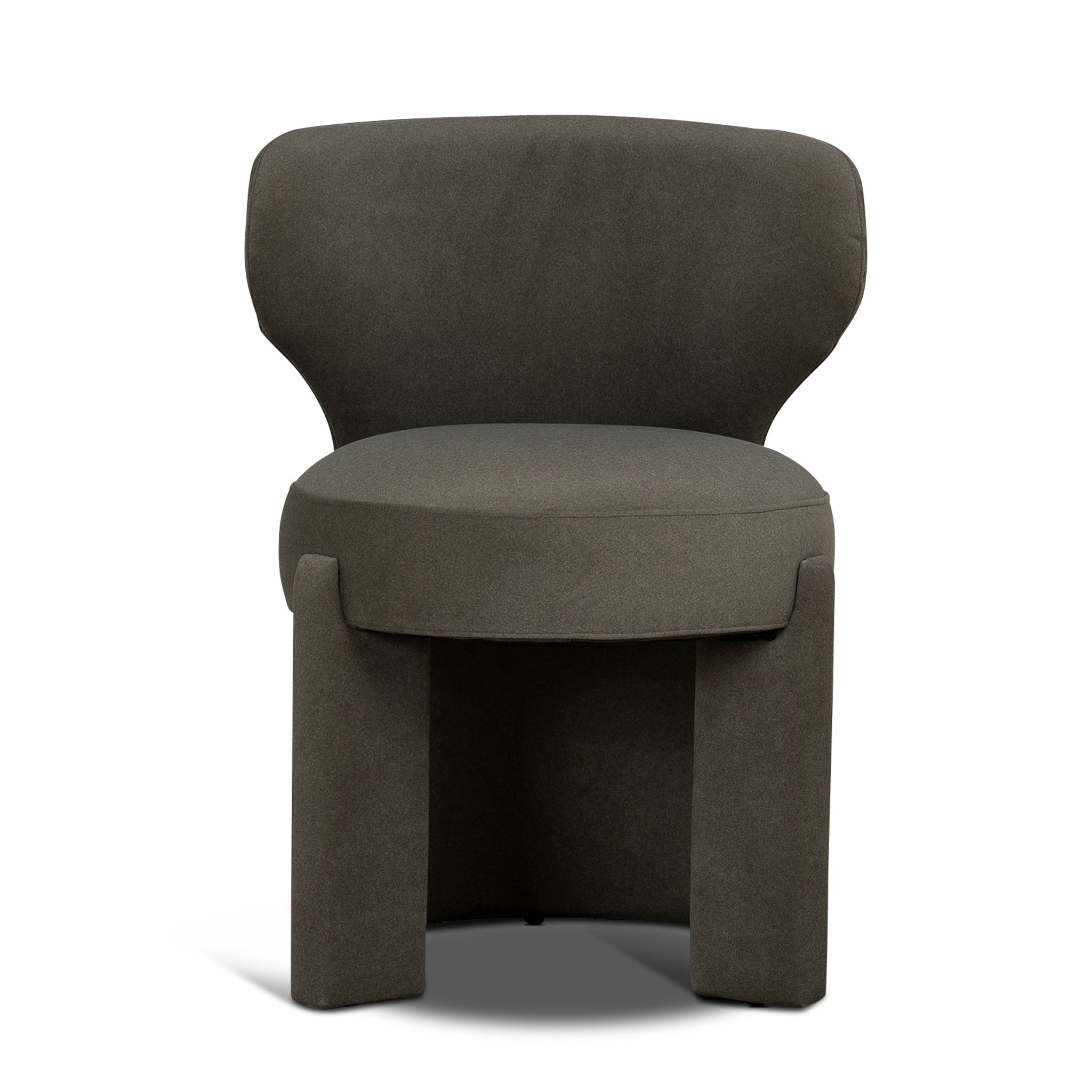 Fabric Dining Chair | Dark Moss Green | Myka Home