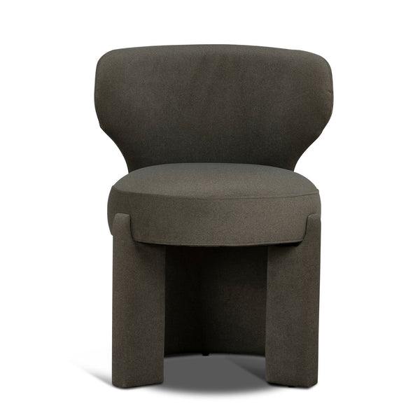 Fabric Dining Chair | Dark Moss Green | Myka Home