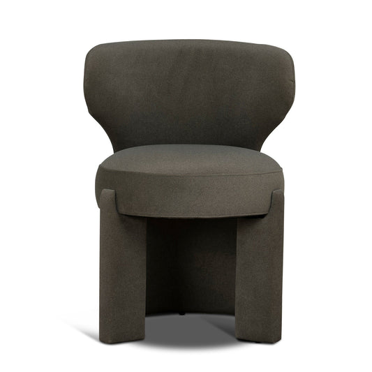 Fabric Dining Chair | Dark Moss Green | Myka Home