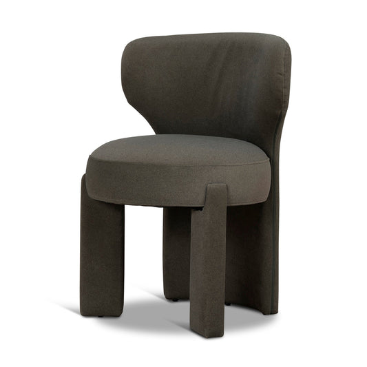 Fabric Dining Chair | Dark Moss Green | Myka Home