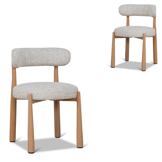 Natural Dining Chair | Pale Beige (Set Of 2) | Myka Home