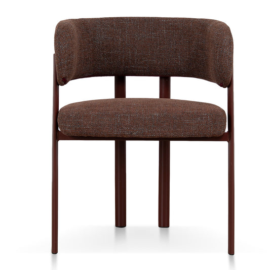 Dark Red Dining Chair | Moss Brown (Set Of 2) | Myka Home