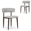 Walnut Dining Chair | Clay Beige (Set Of 2) | Myka Home
