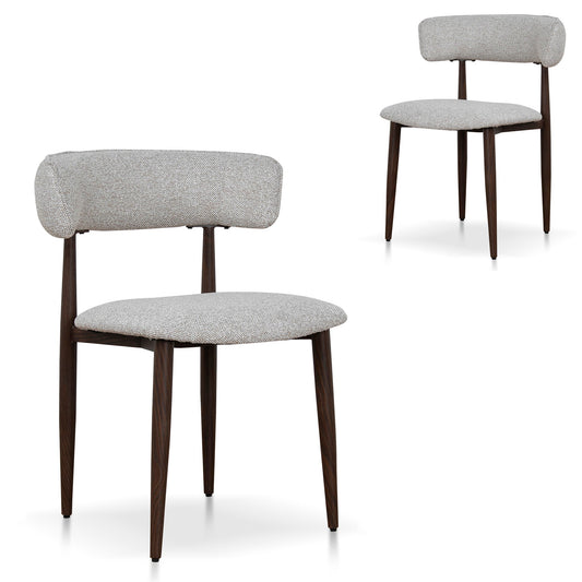 Walnut Dining Chair | Clay Beige (Set Of 2) | Myka Home