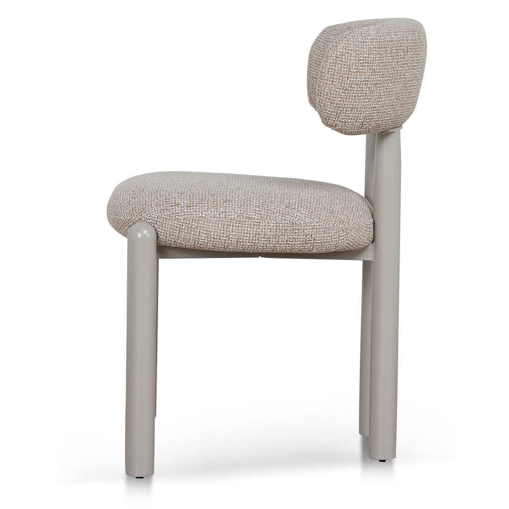 Cream Dining Chair | Verona Sand Weave (Set Of 2) | Myka Home