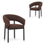 Black Dining Chair | Moss Brown (Set Of 2) | Myka Home