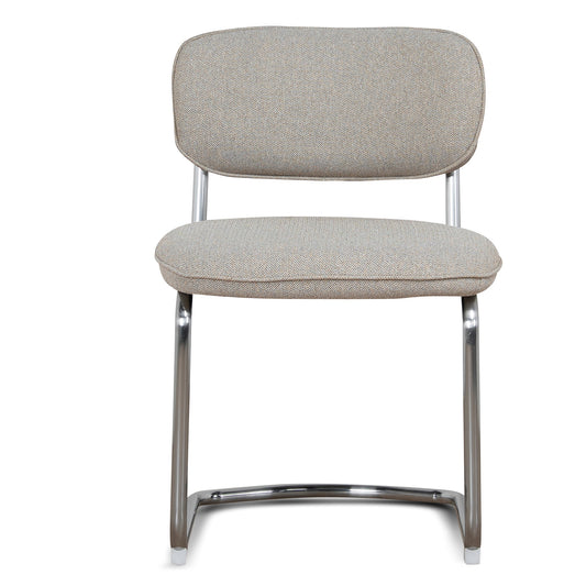 Chrome Dining Chair | Henry Beige (Set Of 2) | Myka Home