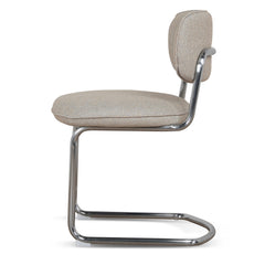 Chrome Dining Chair | Henry Beige (Set Of 2) | Myka Home