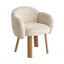 Natural Dining Chair | Honeycomb White | Myka Home