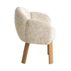 Natural Dining Chair | Honeycomb White | Myka Home