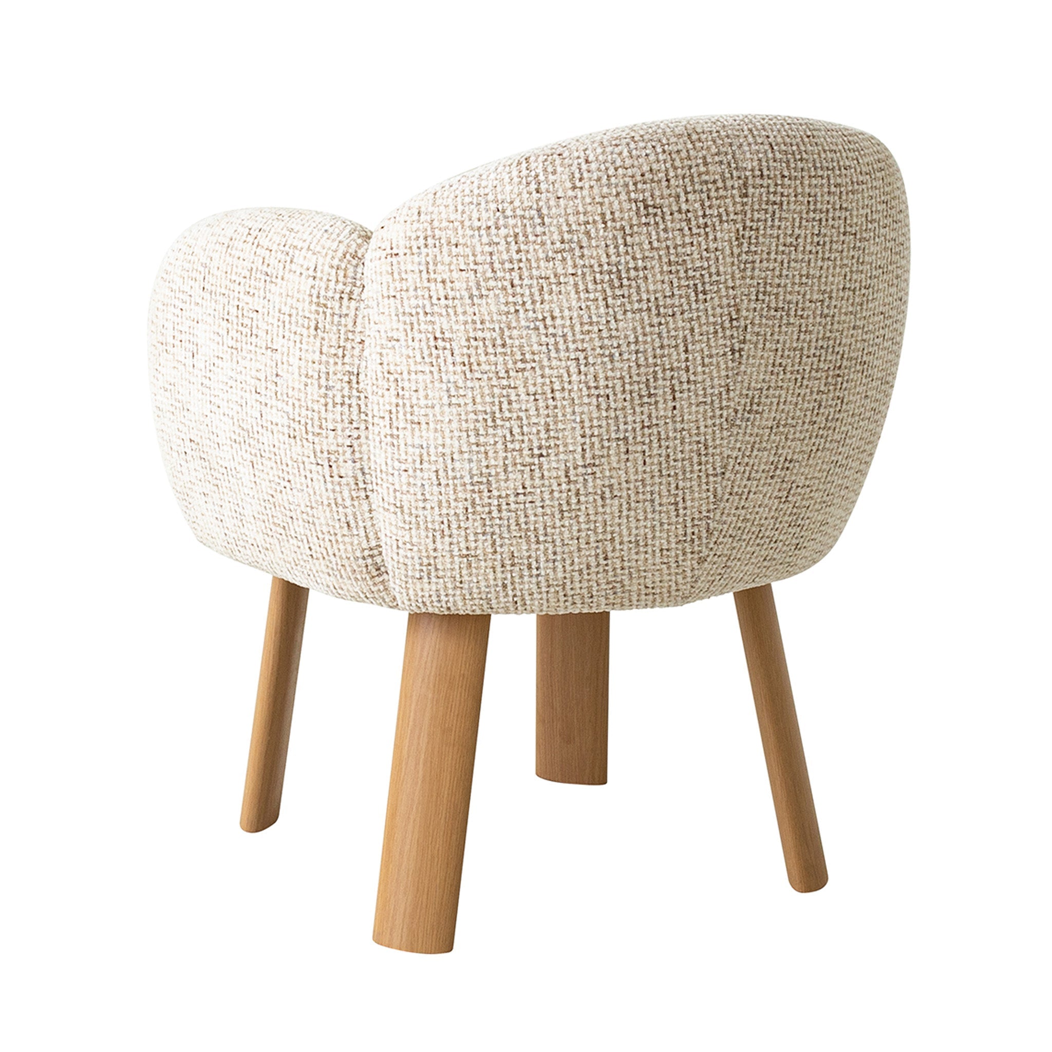 Natural Dining Chair | Honeycomb White | Myka Home