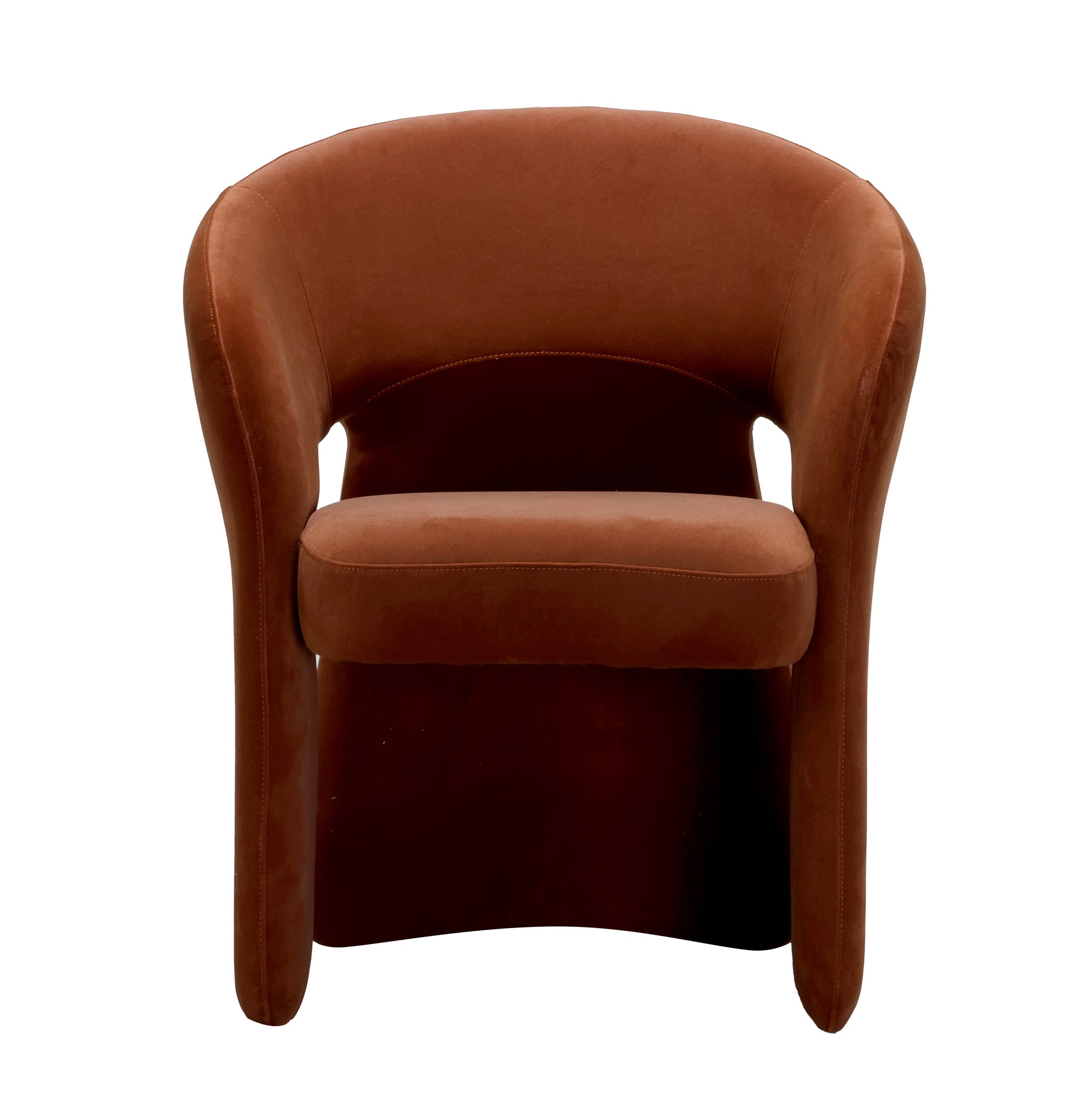 Fabric Dining Chair | Burnt Brown | Myka Home